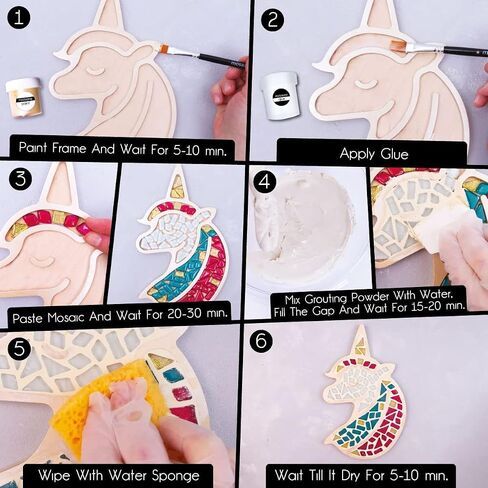 Glass Mosaic Tiles for Crafts Toucan Adults and Teens – Exclusive Art DIY – Creative Gift for Craft Lovers – Mosaics Home Décor in Saudi Arabia