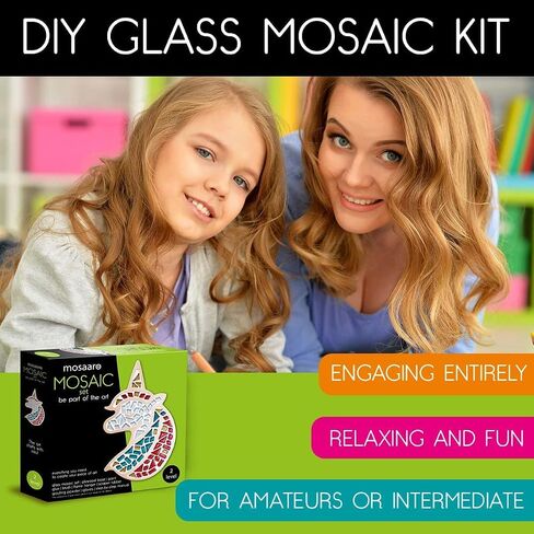 Glass Mosaic Tiles for Crafts Toucan Adults and Teens – Exclusive Art DIY – Creative Gift for Craft Lovers – Mosaics Home Décor in Saudi Arabia