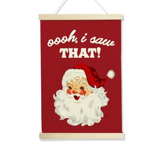 NQDWX Funny Santa Beer Christmas Wall Hanging Flag – Retro Santa Claus Canvas Banner, Holiday Bar Party Décor for Men, 12x17 Inches.(209) in Kuwait
