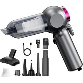 Handheld Car Vacuum Cleaner Cordless，20000Pa Vacuum Portable Cordless Powerful 120W Brushless Motor & 60 Min Runtime, 6-in-1 Portable Vac for Car, Home, Office (6000mAh Battery) in Saudi Arabia