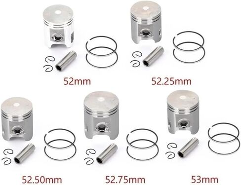 Motor Parts Piston Ring Pin Clip Kit Fit For BWS100 4VP-E1636-00 4VP-E1636-10(52mm) in Saudi Arabia