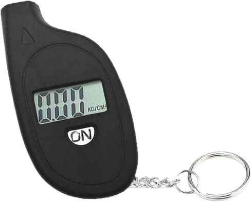 Digital Tire Pressure Gauge, 5-150PSI 4 Unit Settings Car Tire Pressure Monitor with Keychain & LCD Display, High Accuracy Auto Digital Tires Gauge for Car, Truck, Motorcycle (Black) in Saudi Arabia