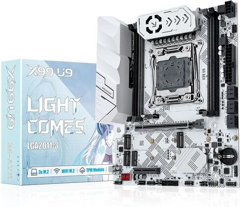 MACHINIST X99 Dual CPU Motherboard LGA 2011-V3, for Intel Xeon E5 v3 v4 CPU Processor, DDR4 Max Support 256GB, Gigabit LAN, PCIe 3.0, NGFF/NVME M.2, SATA 3.0, USB 3.0, E-ATX Server PC Mainboard in Saudi Arabia