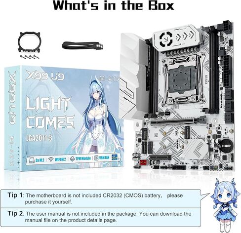 MACHINIST X99 Dual CPU Motherboard LGA 2011-V3, for Intel Xeon E5 v3 v4 CPU Processor, DDR4 Max Support 256GB, Gigabit LAN, PCIe 3.0, NGFF/NVME M.2, SATA 3.0, USB 3.0, E-ATX Server PC Mainboard in Saudi Arabia