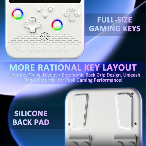 H5 Retro Gaming Console, 5.0 Inch IPS HD Screen Handheld Game Console, 256GB TF Card Build-in 40000+ Classic Games, Portable Video Arcade Support 34+ Emulators with 4000mAh Battery, Black in Saudi Arabia