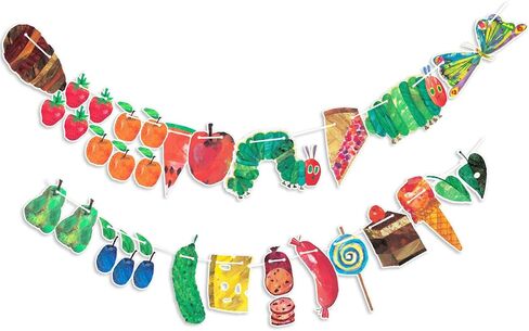 Very Hungry Caterpillar Banner Back to School Decorations Fiesta Birthday Party Decorations Wall Decor for Family Kindergarten Classroom in Saudi Arabia