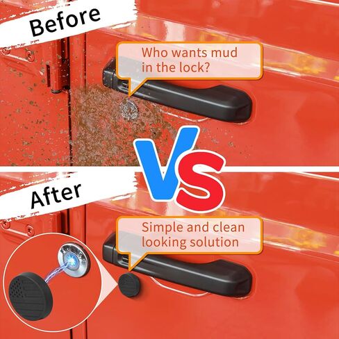 Keyhole Covers, Magnetic Door Lock Cover for 2018-2024 Wrangler JL and Gladiator JT, Keyhole Protection Accessories in Kuwait