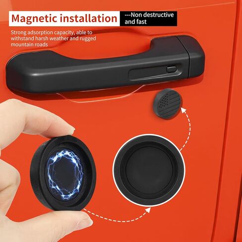 Keyhole Covers, Magnetic Door Lock Cover for 2018-2024 Wrangler JL and Gladiator JT, Keyhole Protection Accessories in Kuwait