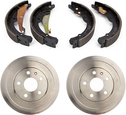 3PC Rear Brake Kit Drum & Shoe Set for Volkswagen Jetta 2.0L 2011 2012, for Jetta 2.5L 2011 2012 in Saudi Arabia