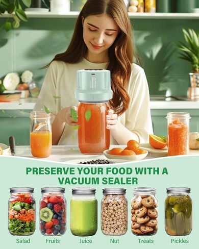 مجموعة أدوات سد الفراغات من ميسون - تعليب أوتوماتيكي بالكامل - سدادة الجرة - ختم الفراغ، 2025 سدادة كهربائية مطورة لبرطمانات ميسون ذات الفم العريض والعادي / التعليب وحقيبة فيديو سو فيد / آلة سدادة البرطمانات للأغذية in Kuwait