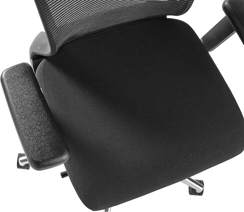 EURO STYLE Westin High Back Office Chair in Gray Mesh and Fabric Seat with Polished Aluminum Base in Saudi Arabia