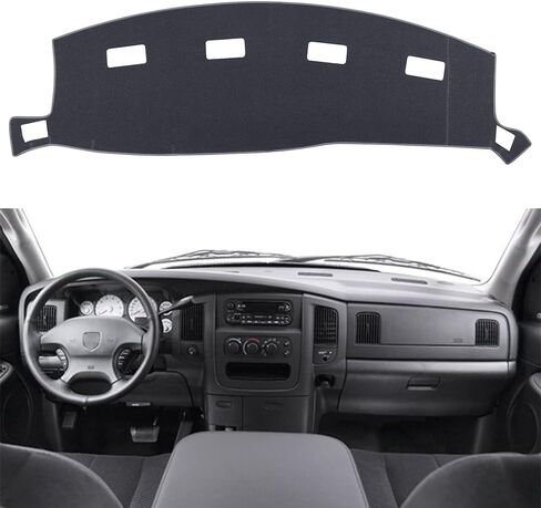 Dashboard Cover Dash Cover Mat Pad Custom Fit for Dodge Ram 1500 2500 3500 1998 1999 2000 2001 (98-01DarkGray) in Saudi Arabia