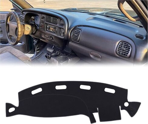 Dashboard Cover Dash Cover Mat Pad Custom Fit for Dodge Ram 1500 2500 3500 1998 1999 2000 2001 (98-01DarkGray) in Saudi Arabia