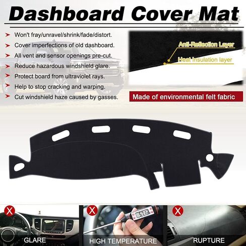 Dashboard Cover Dash Cover Mat Pad Custom Fit for Dodge Ram 1500 2500 3500 1998 1999 2000 2001 (98-01DarkGray) in Saudi Arabia