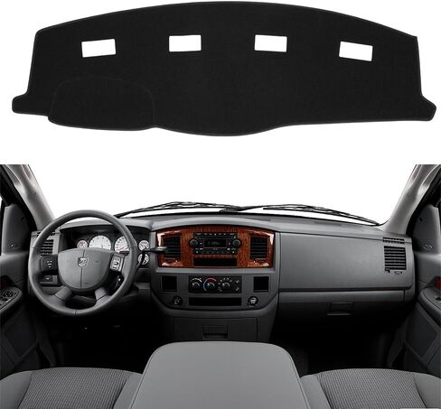 Dashboard Cover Dash Cover Mat Pad Custom Fit for Dodge Ram 1500 2500 3500 1998 1999 2000 2001 (98-01DarkGray) in Saudi Arabia