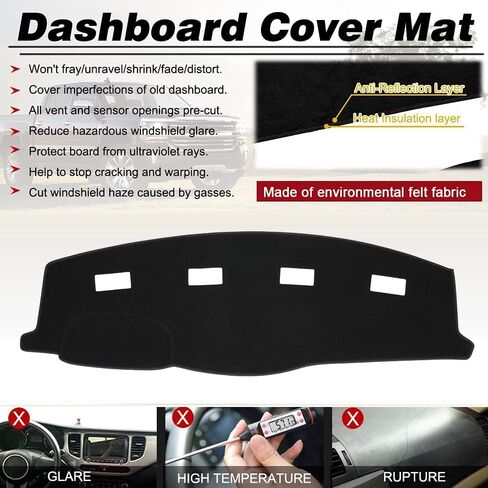 Dashboard Cover Dash Cover Mat Pad Custom Fit for Dodge Ram 1500 2500 3500 1998 1999 2000 2001 (98-01DarkGray) in Saudi Arabia