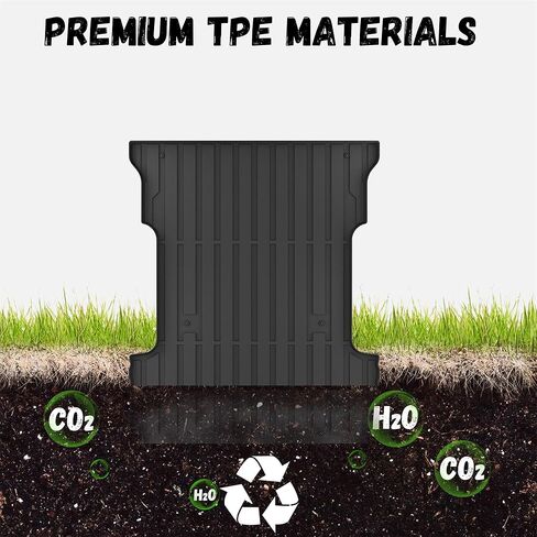 Truck Bed Mat Fit 2015-2026 Ford F150 & Lightning 5.5FT Bed (Not Fit 6.5FT/8FT Bed), TPE All Weather Truck Bed Liner Cargo Liner F150/Lightning Accessories in Saudi Arabia