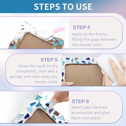 4 PCS Mosaic Photo Frame Craft Kit, DIY Arts & Crafts for Kids Frame Kit, Great Birthday Gifts for 5-12 Year Old Holiday Christmas Gift Arts and Crafts Gifts in Saudi Arabia