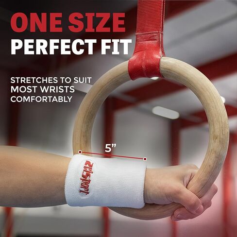 أساور معصم Reisport، أساور معصم الجمباز الوردية، للجنسين، مقاس واحد، 5 بوصة، حماية المعصم، مقابض الجمباز، عصابات الرأس in Kuwait