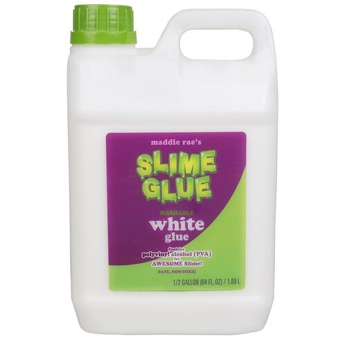SCS Direct Maddie Rae's Slime Making Glue - 1/2 Gallon Value Size - Non Toxic, School Grade Formula, Perfect for Slime Kit Supplies, Crafts (White) in Saudi Arabia
