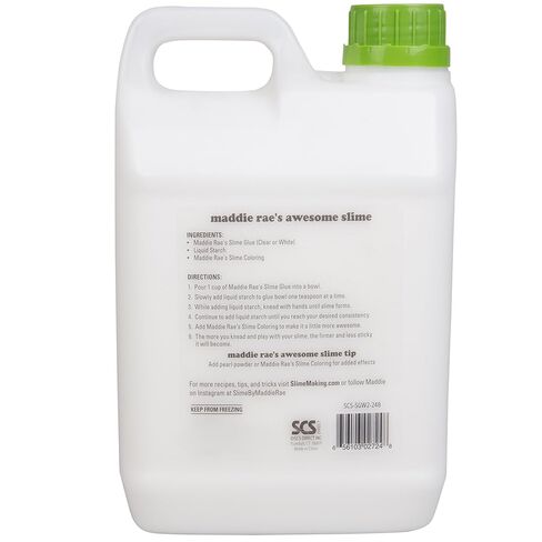 SCS Direct Maddie Rae's Slime Making Glue - 1/2 Gallon Value Size - Non Toxic, School Grade Formula, Perfect for Slime Kit Supplies, Crafts (White) in Saudi Arabia