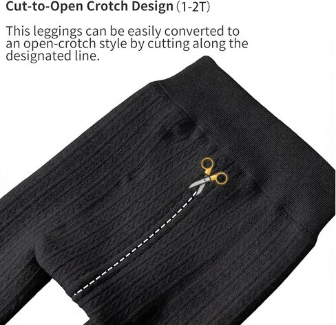 Toddler Baby Girls Winter Fleece Lined Leggings Knit Thick Warm Full Length Tights Basic Velvet Pants for 2-6 Years Kids in Kuwait