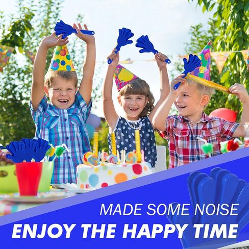 10 Pcs Hand Clappers Noisemakers 7.5 Inch Clappers Noisemakers Plastic Hand Clappers for Birthdays Game Football Sporting Events Cheers Supplies Dance Basketball Football Noisemakers(Blue) in Saudi Arabia