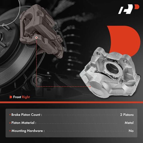 A-Premium Disc Brake Caliper Assembly Compatible with Select Mercedes-Benz Models - C123 S123 W123 - Front Right Passenger Side in Saudi Arabia