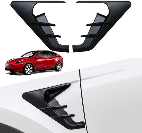 غطاء حماية للكاميرا الجانبية - حماية جانبية وغطاء إشارة الانعطاف مناسب لملحقات Tesla MODEL Y (2020-2023.6) وMODEL 3 (2017-2023) (أسود) in Kuwait