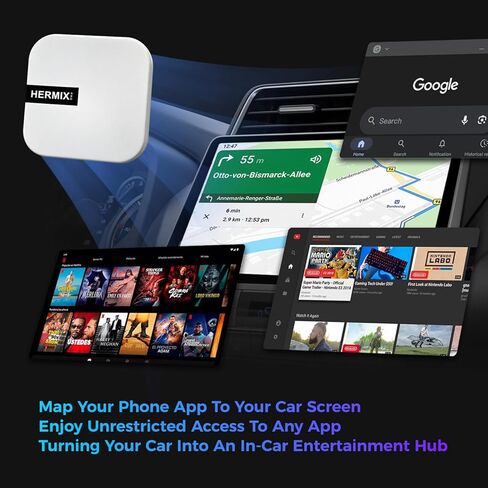 محول Android Auto اللاسلكي متوافق مع Samsung DeX، محول Android Auto اللاسلكي يدعم YouTube وNetflix وجهاز بث السيارة ومحطة DeX وتجربة سطح المكتب للسيارة in Saudi Arabia