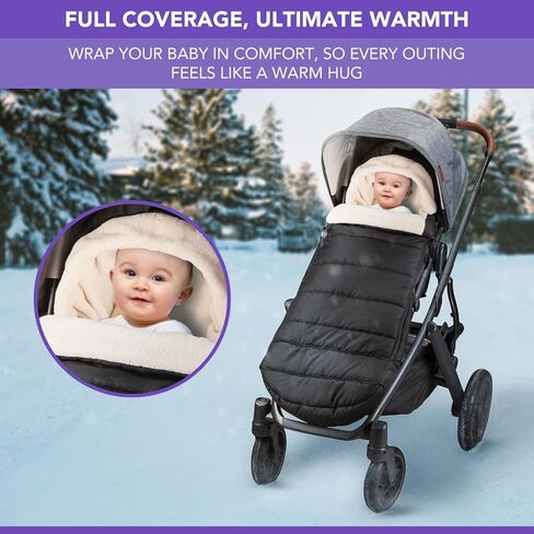 TRENDHUB Cozyganoosh Bunting bag Compatible with uppababy VISTA, VISTA V2, CRUZ, CRUZ V2, RumbleSeat, and RumbleSeat V2 strollers, Universal Bunting bag in Kuwait