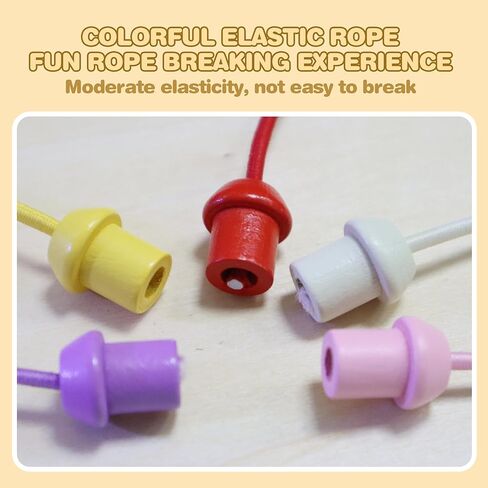 10-Piece Wooden Rope Untangling Puzzle Game–Knot Logic Board Toy for Kids & Family, Multi-Level Brain Teaser to Develop Fine Motor Skills in Saudi Arabia
