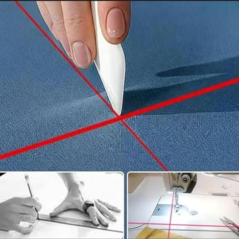 Magnetic Positioning Quilting Light for Sewing Machine, Straight Stitch Seam Guide, Adjustable Dot/Straight Line/Crosshair Projection (1 pcs) in Kuwait