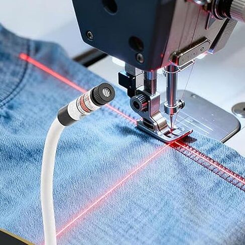 Magnetic Positioning Quilting Light for Sewing Machine, Straight Stitch Seam Guide, Adjustable Dot/Straight Line/Crosshair Projection (1 pcs) in Kuwait