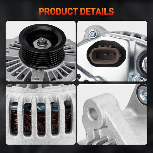 استبدال المولد الجديد متوافق مع 2006-2012 Kia Hyundai V6 3.3 3.8L يناسب 06-11 Azera 06-10 Santa Fe Sonata 07-10 Entourage Veracruz 07-09 Kia Sorento 06-09 Sedona 10-11 Borrego OE 11191N in Kuwait