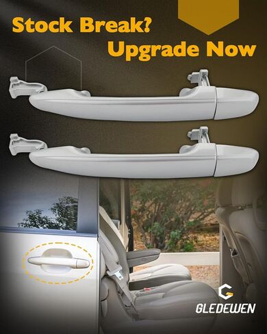 Sliding Door Handles Exterior, Compatible with 2004 2005 2006 2007 2008 2009 2010 Toyota Sienna, Rear Outside Left Driver & Right Passenger Side | Replace# 6921308020, 6922708040, 82496 Outer Handle in Kuwait