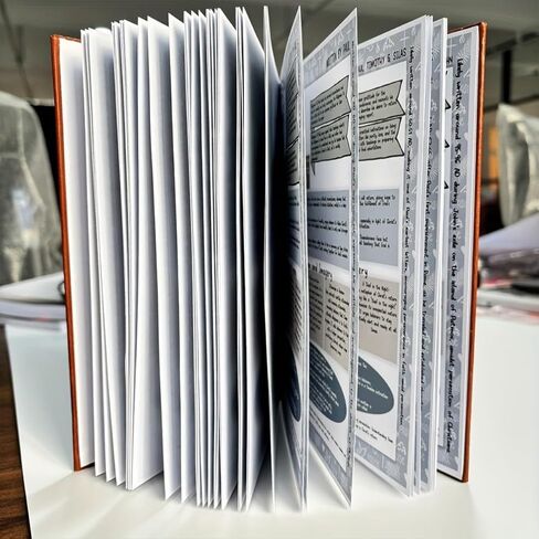 دليل دراسة الكتاب المقدس مكون من 66 صفحة ومجلة تعبدية - غلاف جلد PU، ملخصات الكتاب المقدس، تأملات يومية | دفتر النمو الروحي المناسب للمبتدئين | فكرة هدية مسيحية (بني) in Kuwait