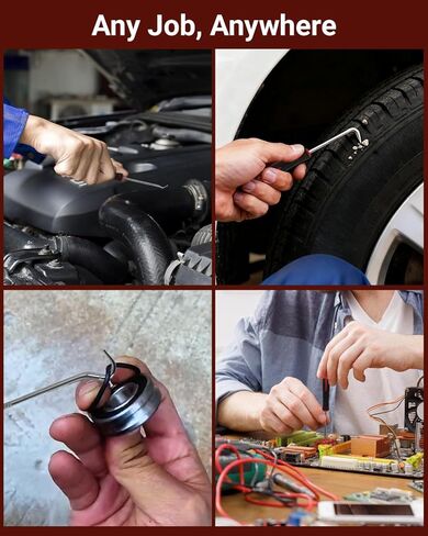 4-Piece Hook and Pick Set, Precision Automotive Pick Tool & O Ring Pick Set with Comfort Grip & Anti-Slip Shaft for Oil Seal, Gasket Removal, and Electronic Repair in Kuwait