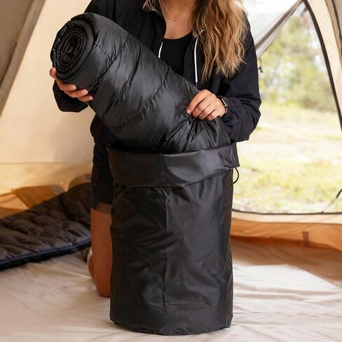 REDCAMP Stuff Sack Set of 5, Lightweight Mesh Nylon Drawstring Storage Bag Pouch for Travelling Hiking Red/Black in Kuwait