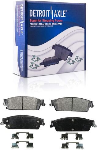 Detroit Axle - Brake Pads for Chevy GMC Yukon XL Suburban 1500 Tahoe Avalanche Cadillac Escalade ESV EXT, 4 Front & Rear Ceramic Brake Pads 2007 2008 Replacement in Saudi Arabia