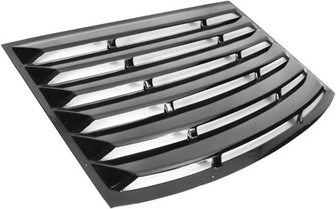 IKON MOTORSPORTS Compatible with 2010-2015 Chevy Camaro(Exclude Convertible) Window Louver, ABS Plastic Gloss Black Rear Window Scoop Sun Shade Cover in Saudi Arabia