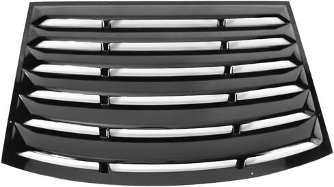 IKON MOTORSPORTS Compatible with 2010-2015 Chevy Camaro(Exclude Convertible) Window Louver, ABS Plastic Gloss Black Rear Window Scoop Sun Shade Cover in Saudi Arabia