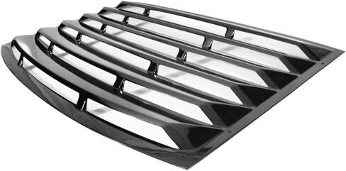 IKON MOTORSPORTS Compatible with 2010-2015 Chevy Camaro(Exclude Convertible) Window Louver, ABS Plastic Gloss Black Rear Window Scoop Sun Shade Cover in Saudi Arabia