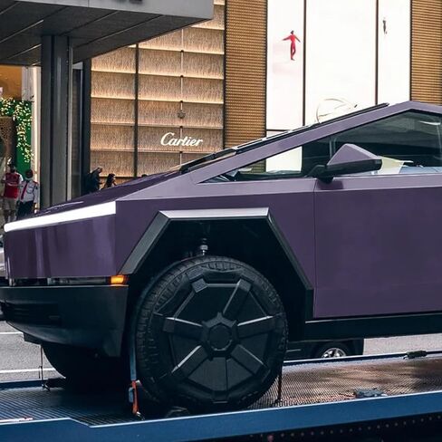 لـ Tesla Cybertruck مجموعة كاملة من PPF Precut Car كامل الجسم تغيير لون الطلاء طبقة واقية ذاتية اللصق PVC مقاومة للماء فيلم تغليف السيارة واقي الخدش 2024-2026 الملحقات الخارجية (نيجروني أرجواني) in Kuwait