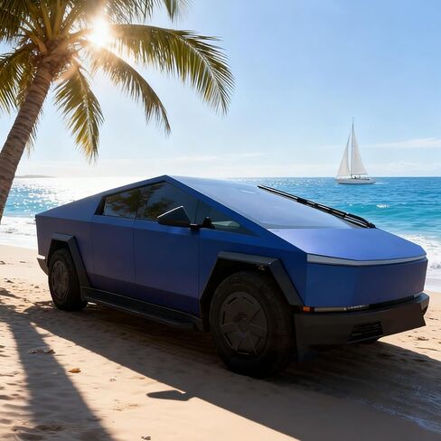 لـ Tesla Cybertruck مجموعة كاملة من PPF Precut Car كامل الجسم تغيير لون الطلاء طبقة واقية ذاتية اللصق PVC مقاومة للماء فيلم تغليف السيارة واقي الخدش 2024-2026 الملحقات الخارجية (نيجروني أرجواني) in Kuwait