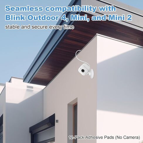 12-Pack Double-Sided Adhesive Strips for Blink Outdoor 4, Blink Mini & Mini 2，Drill-Free Installation, Tape Only in Kuwait