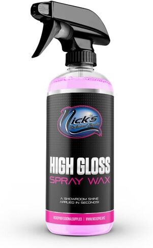 NICK'S PROFESSIONAL SUPPLIES High Gloss Spray Wax, 16 Fl Oz, Automotive Paint Protection, Easy Spray and Wipe Application in Saudi Arabia