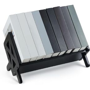 رف كتب سطح المكتب من الخيزران من Bunkal - منظم رف كتب على سطح الطاولة مائل لكتب الطبخ والأقراص المضغوطة والمجلات والمحمولة وحامل كتب صغير للمنزل أو النوم أو المكتب، 15.75 بوصة × 8.86 بوصة × 9.17 بوصة in Kuwait