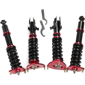 طقم تعليق Coilovers مناسب لسوبارو لـ Impreza 2008-2014، لسوبارو لـ WRX 2012-2014 كويلفرز الدعامات، طقم خفض الارتفاع قابل للتعديل، أحمر in Kuwait