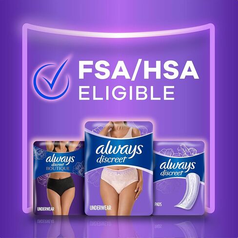 Always Discreet Adult Incontinence Underwear, Maximum Absorbency, Large, 28 Count (Packaging May Vary) in Kuwait